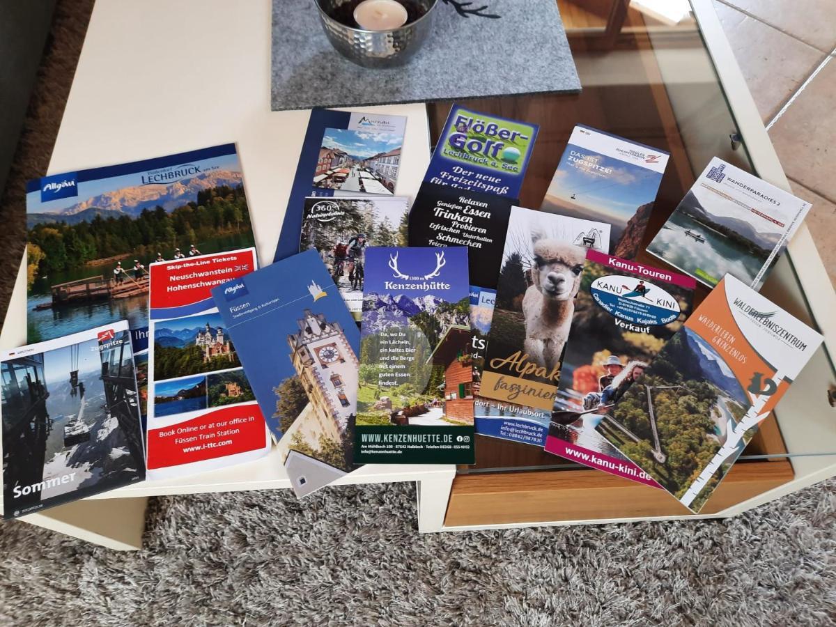 Ferienwohnung In Lechbruck Am See Im Schoenen Allgaeu, Nahe Fuessen Nur 300 M Vom See Exterior foto